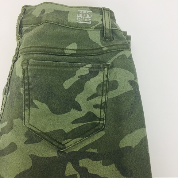 Flip Side camo/army green Skinny Jeans / Size 3 - Picture 4 of 7